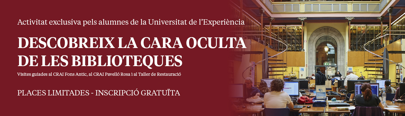 Activitat exclusiva - Descobreix la cara oculta de les biblioteques de la UB